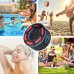 IPX7 Waterproof Shower Bluetooth Speaker BassPal Portable Wireless Outdoor Bluetooth Speaker for Shower Beach Pool Outdoors Party Travel Hiking, Bluetooth Speaker with Suction Cup LED and FM Radio